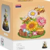 Balody 3D bouwset Bloemen met Bijen onder stolp