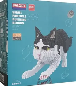 Balody 3D bouwset Zwart witte kat