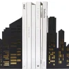 Balvi Boekensteun Skyline Lights zwart