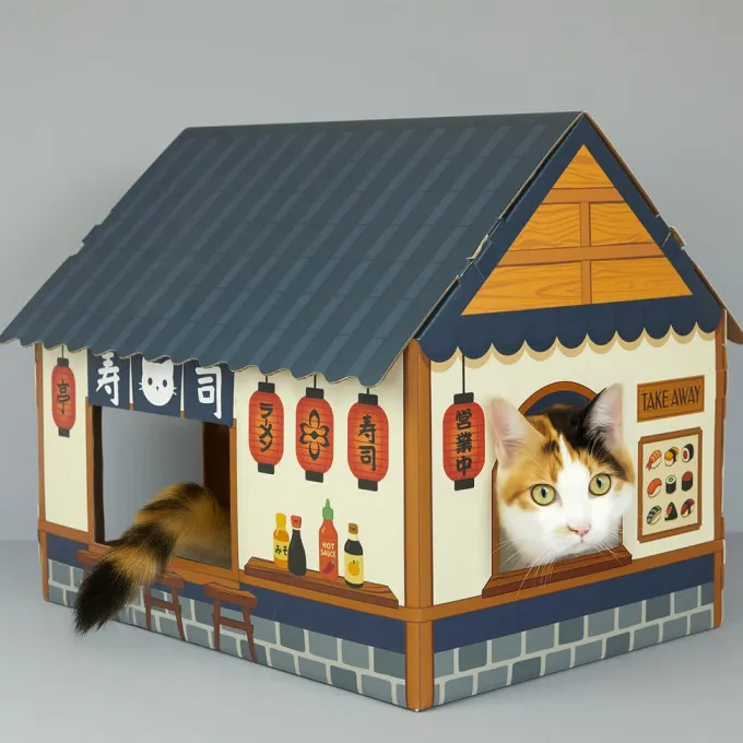 Balvi Kattenhuis & Krabmeubel Sushi Bar van Karton