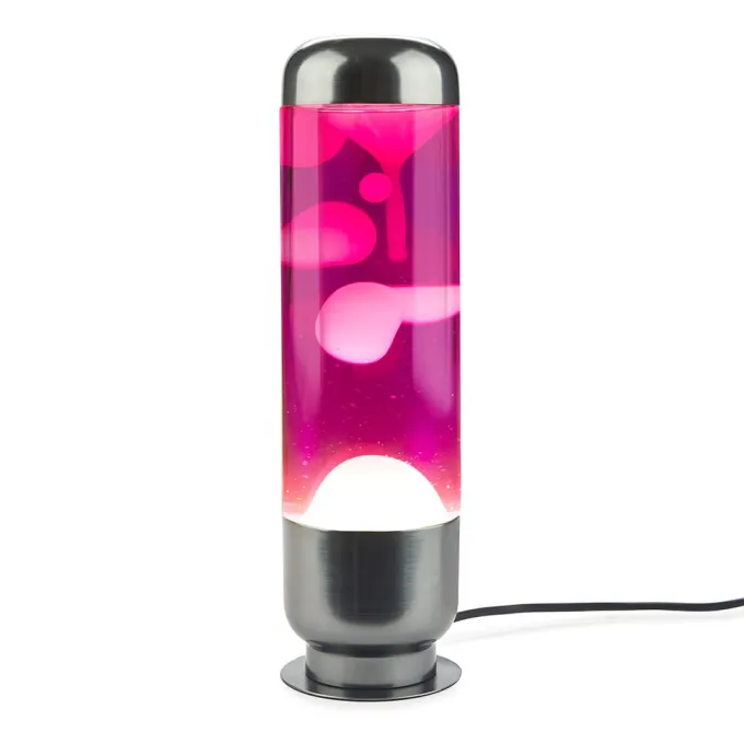 Balvi Lavalamp capsule roze/wit