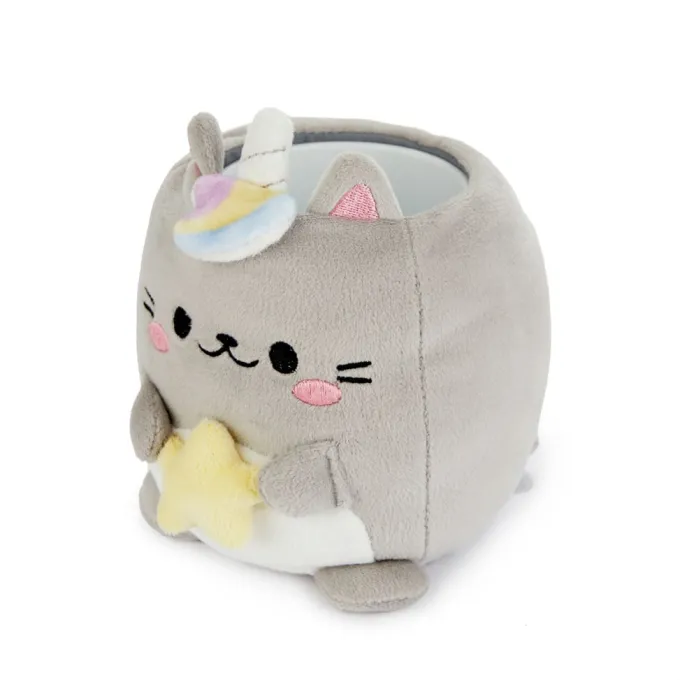 Balvi Pennenbakje Fluffy Kawaii Starry Grijs