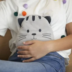 Balvi Pittenzak kussen Kitty Grijs