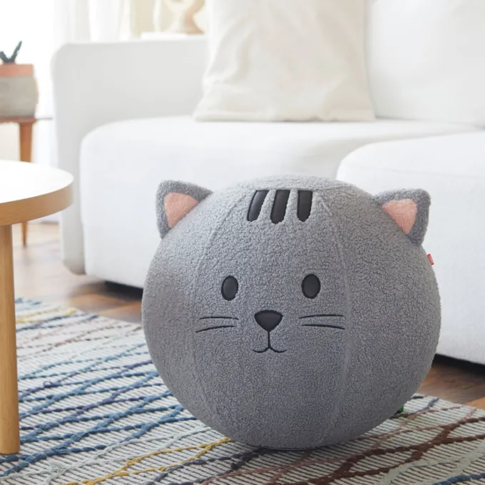 Balvi Poef Kitty grijs polyester
