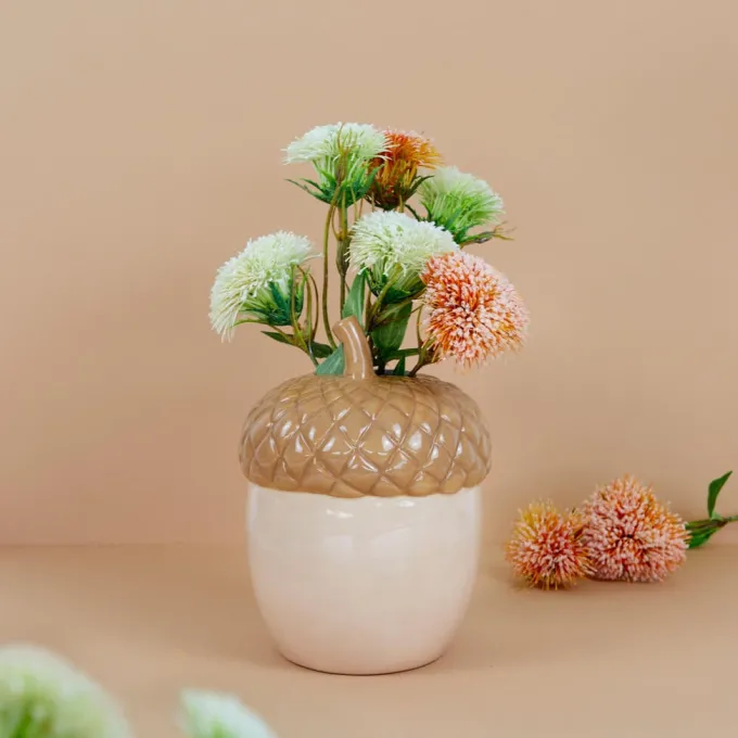 Balvi Vaas Acorn 20 cm – Keramiek – Bruin