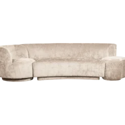 BePureHome Combi-popular: bankje + fauteuil + poef naturel