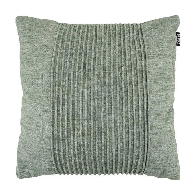 By Boo By-Boo Kussen Lineas 45x45 cm - Stijlvol groen sierkussen