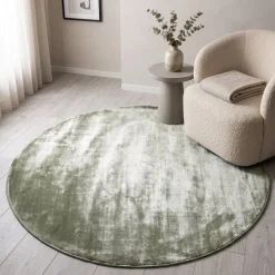 By Boo Carpet Muze round - green