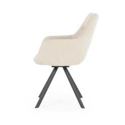 By Boo Eettafelstoel Bliss met armleuning - taupe