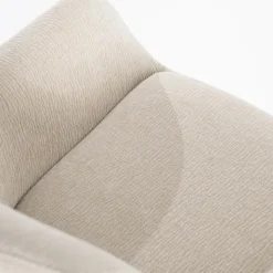 By Boo Eettafelstoel Bliss met armleuning - beige