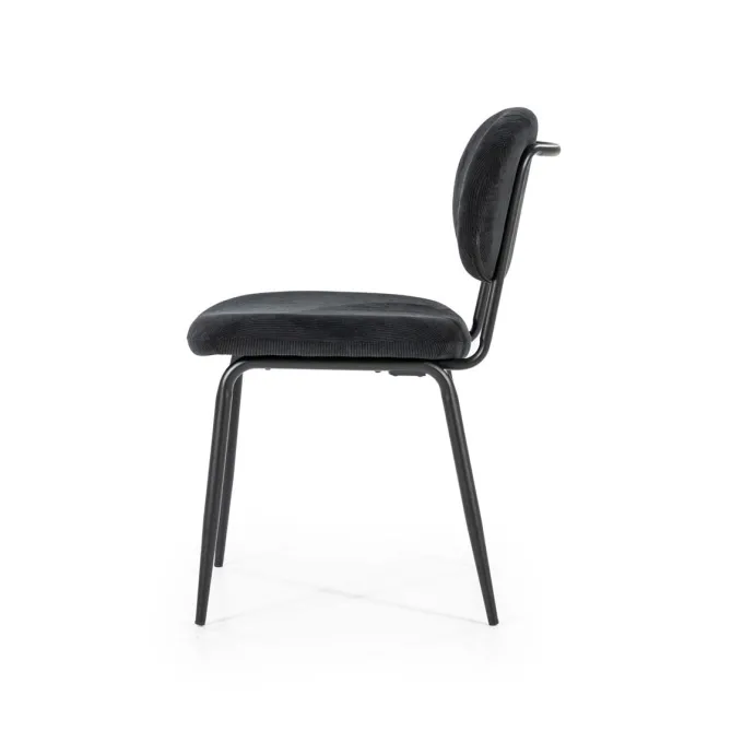 By Boo Eettafelstoel Cosmo zwart - Set van 2 - 1 showroommodel en 1 nieuwe stoel