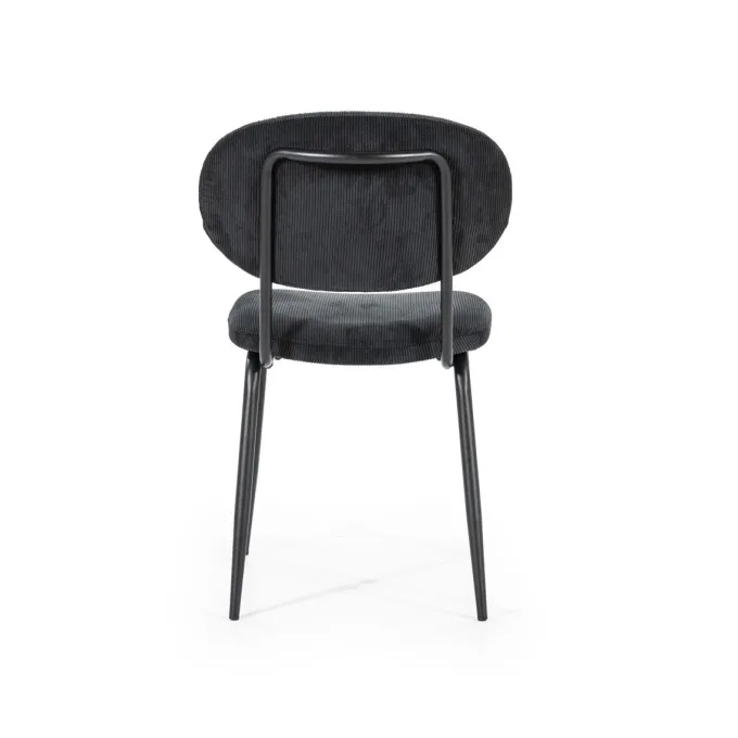 By Boo Eettafelstoel Cosmo zwart - Set van 2 - 1 showroommodel en 1 nieuwe stoel