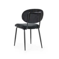 By Boo Eettafelstoel Cosmo zwart - Set van 2 - 1 showroommodel en 1 nieuwe stoel