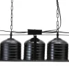 By Boo Industriële Hanglamp Minack Large - Zwart - By-Boo