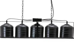 By Boo Industriële Hanglamp Minack Large - Zwart - By-Boo