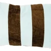 By Boo Kussen Stripey 40x60 cm - Lichtblauw / bruin