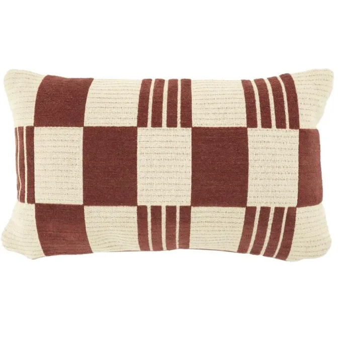 By Boo Kussen Twist 35x55 cm - burgundy