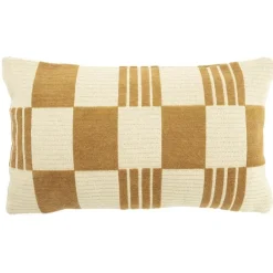 By Boo Kussen Twist 35x55 cm – mosterd