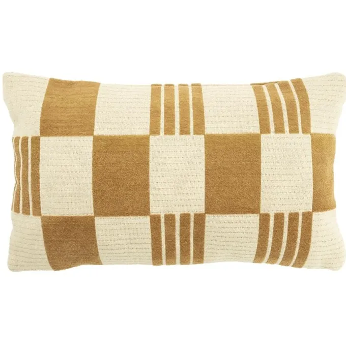 By Boo Kussen Twist 35x55 cm – mosterd