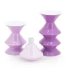 By Boo Set van 3 kandelaren Yack – lila