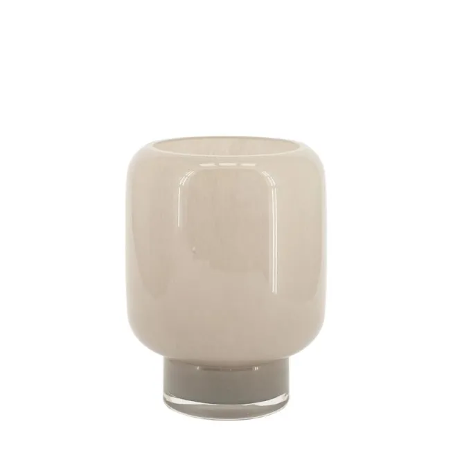 By Boo Vaas / Windlicht Solenne klein - taupe