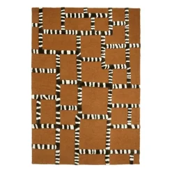 By Boo Vloerkleed StripeScape - caramel