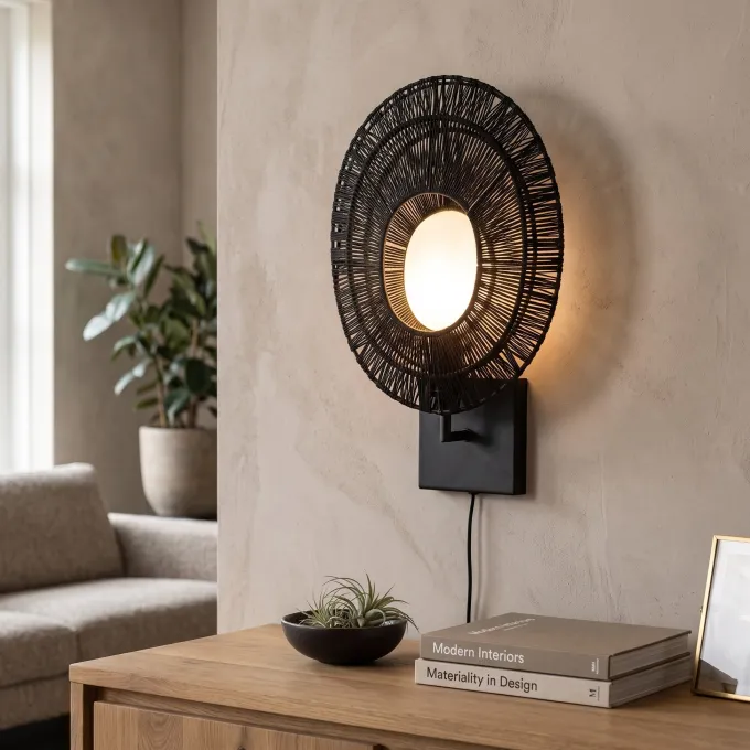 By Boo Wandlamp Ovo - Stijlvolle zwarte wandlamp van By Boo