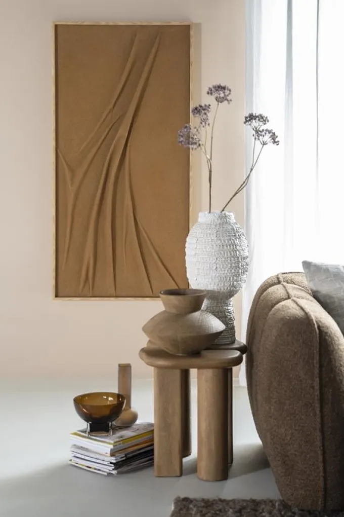 By Boo Wandornament Veck 70x140 cm - caramel