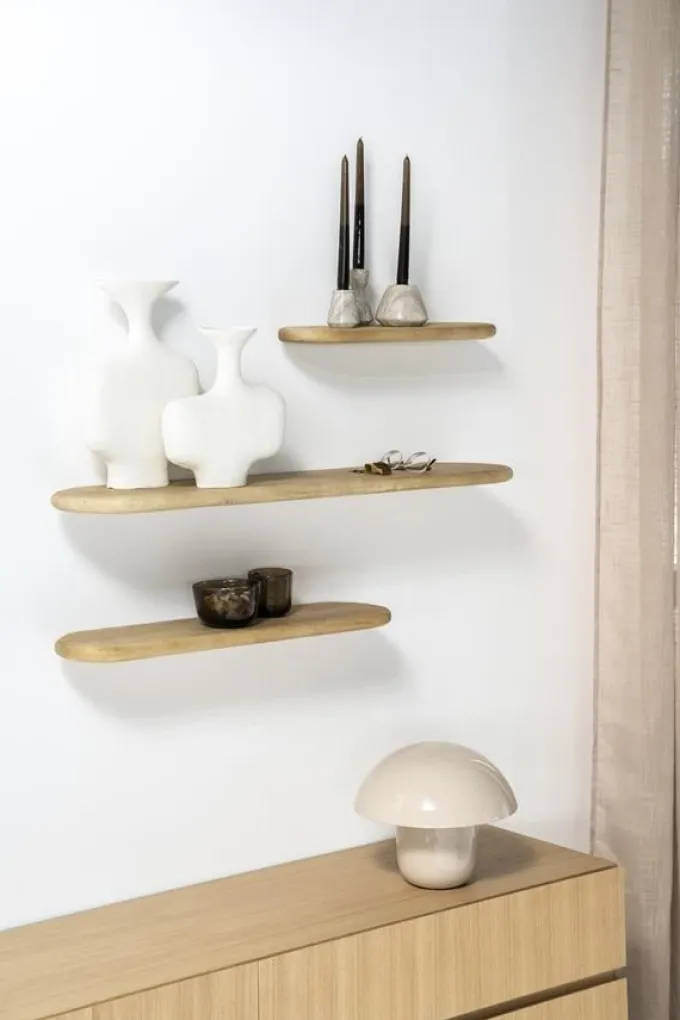 By Boo Wandplank Tre 3 mango 100 cm – naturel