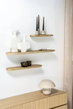 By Boo Wandplank Tre 2 mango 69 cm – naturel