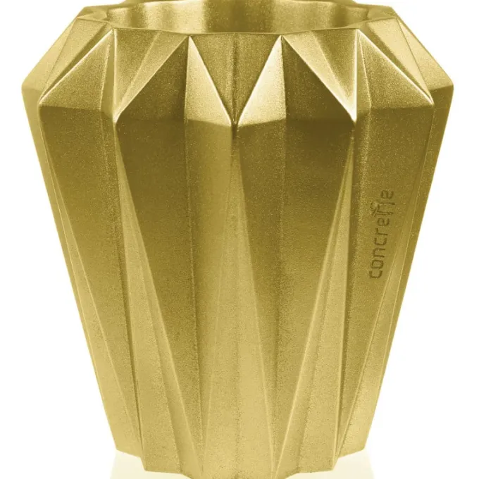 Candellana Bloempot beton Rack 13 cm Goud