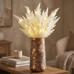Countryfield Astilbe boeket met LED verlichting wit - Sfeervolle kunstbloemen