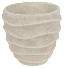 Countryfield Bloempot Ribbel Creme S