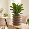Countryfield Bloempot Rings L crème - 25,5 x 25,5 x 23,5 cm - Copy