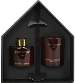 Countryfield Countryfield Elegance Gift Box - Geurstokjes en Geurkaars Rood