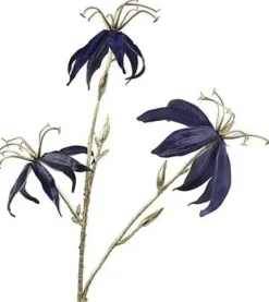 Countryfield Countryfield Kunsttak Gloriosa donkerblauw - Decoratieve bloementak