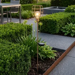 Countryfield Countryfield Solarlamp tuinsteker Ilja goud - Sfeervolle buitenverlichting