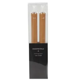 Countryfield Dinerkaars LED Diner rustiek amber met beweegbare vlam – 2 stuks