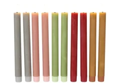 Countryfield Dinerkaars LED Diner rustiek amber met beweegbare vlam – 2 stuks