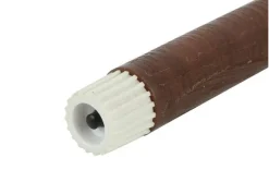 Countryfield Dinerkaars Rustiek Led Lyon set van 2 bruin 12.5 cm
