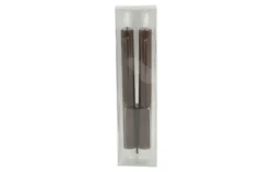 Countryfield Dinerkaars Rustiek Led Lyon set van 2 bruin 12.5 cm