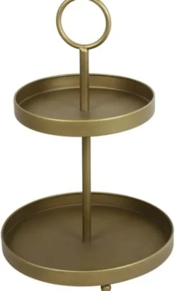 Countryfield Etagere Bonamy S goud rond