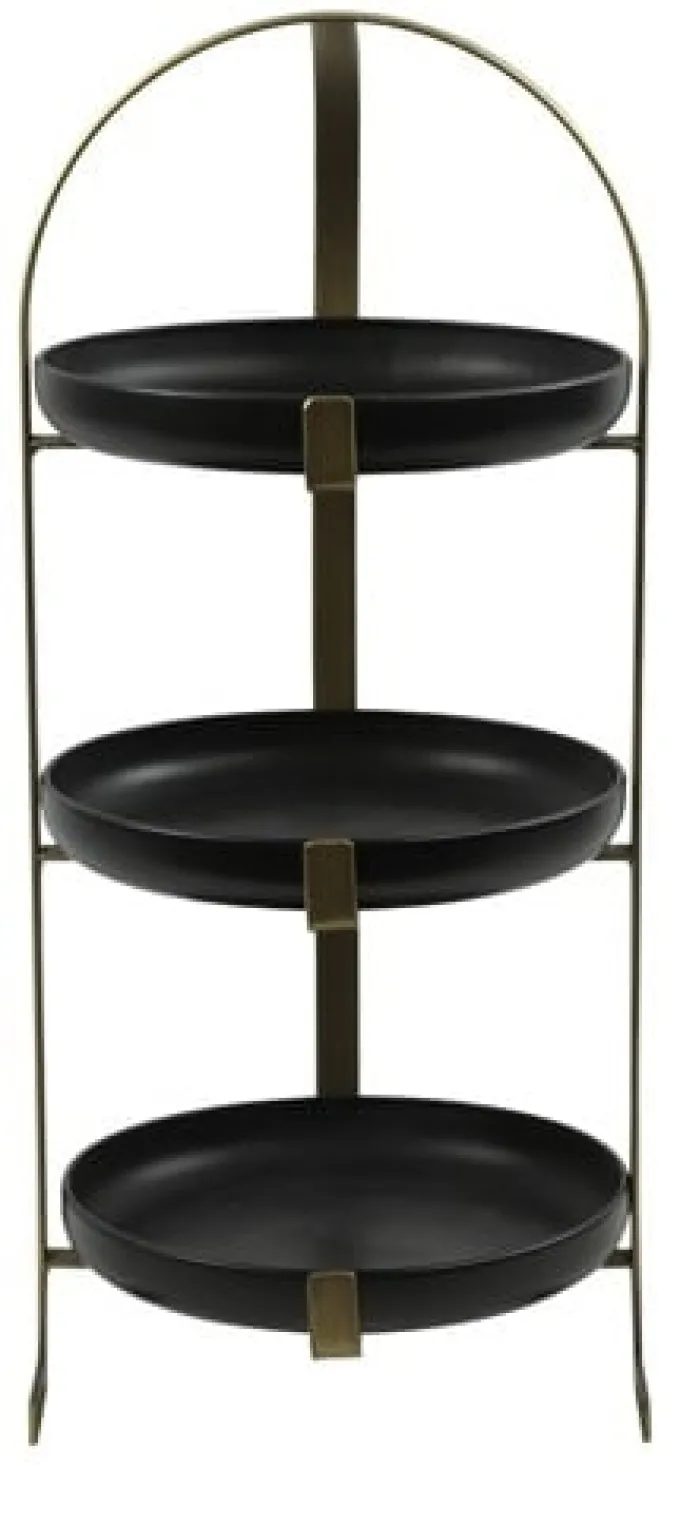Countryfield Etagere Montrel S zwart / messing