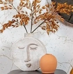 Countryfield Fles / Vaas gezicht Picasso wit