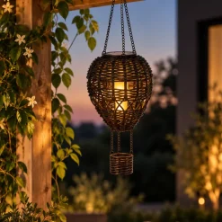 Countryfield Hanger hete luchtballon Solar LED zwart