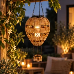 Countryfield Hanger hete luchtballon Solar LED bruin (1 stuks)