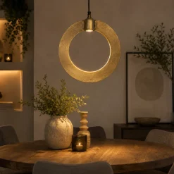 Countryfield Hanglamp E27 Largo L messing - Stijlvolle Messing Hanglamp