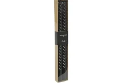 Countryfield Kaars Twirly set van 2 zwarte kaarsen