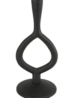 Countryfield Kandelaar Levie zwart 27 cm hoog