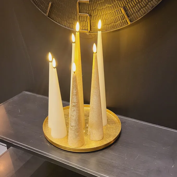 Countryfield Kegelkaars Ø5CM LED Lyon S beige